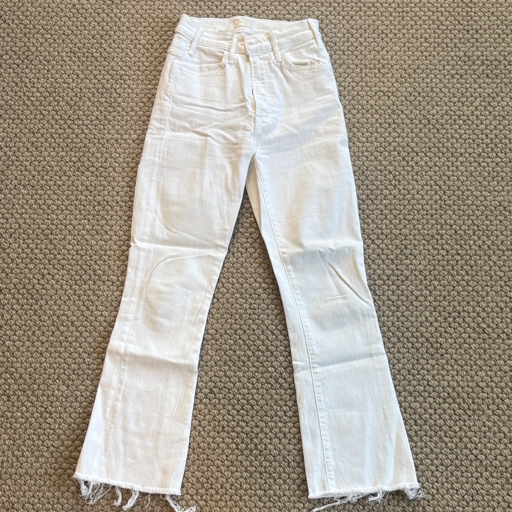 Mother Hustler Ankle Fray Jeans